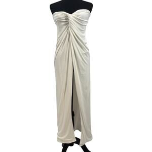 Naked Wordrobe High slit Dress coverup skirt l